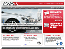 Tablet Screenshot of missionvillageautocare.com